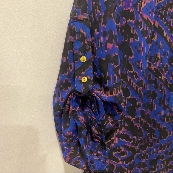 Multicolour sheer top - Picture 4 of 14